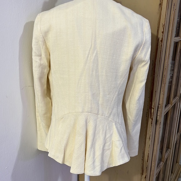 Derek Lam 10 Crosby Asymmetrical Fringe Blazer. Size 4 - Picture 5 of 13